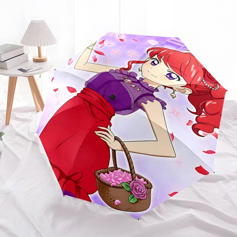 

1pc Princess Tutu Outdoor Umbrella - Automatic Opening/Closing, Portable 3-Fold Design, 8-Rib Iron Frame, Perfect Gift for Fans, Travelers, Daily Use,