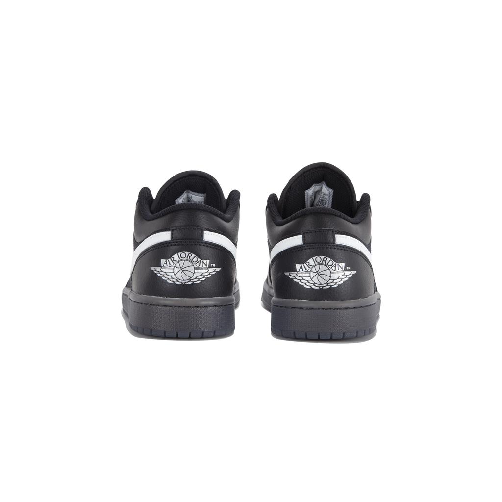 Jordan Air Jordan 1 Slip Resistant Abrasion Resistant Low Top Vintage Basketball Shoes Unisex Black HV5968-001(Team578-)