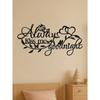 Metal Wall Art Romantic Love Sign Home Decor Living Room Bedroom Wedding Decoration Gift