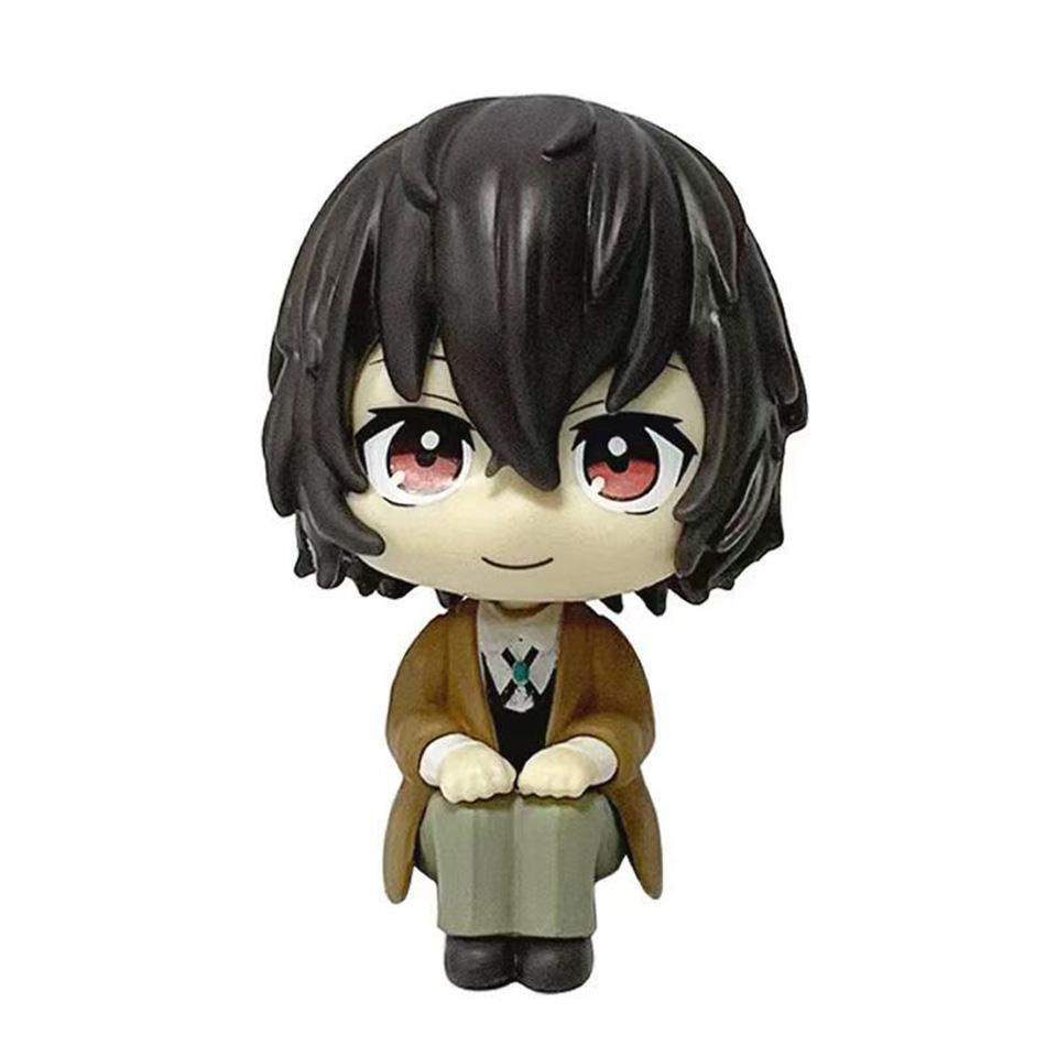 Figurină de Acțiune Originală MegaHouse Look up Bungo Stray Dogs dazai osamu & Nakajima Atsushi 10Cm Model Versiune Q Jucării Anime
