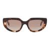 Logo Regenerated Bioacetate Oval Sunglasses Women's Caramel Tortoise/Beige