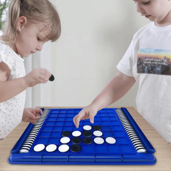 Kids Reversi Strategie Bordspel Logisch Denken Training Ouder-Kind Integratief Familie Educatief Zwart Wit Schaak Speelgoed Tieners Volwassenen Cadeau