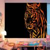 Tiger Pattern Anime Tapestry Indian Buddha Wall Decoration Witchcraft Bohemian Hippie Wall Hanging Sheets