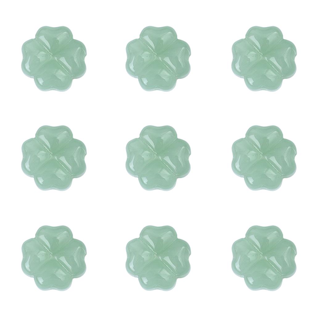 About20Pcs Glass Four Leaf Flower Beads Scattered Beads Handmade DIY Making Couple Bracelets, Necklaces, Earrings, Jewelry Acces