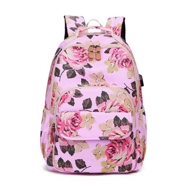 flower book bags