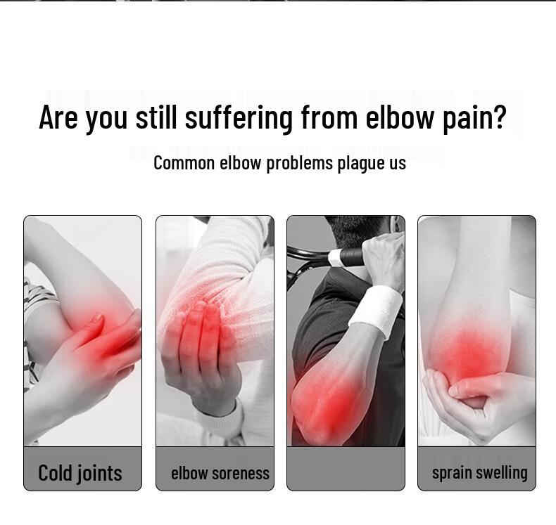 Unisex Warmer Ellbogenärmel zur Gelenkunterstützung, Linderung von Tennisarmbeschwerden und Kälteschutz