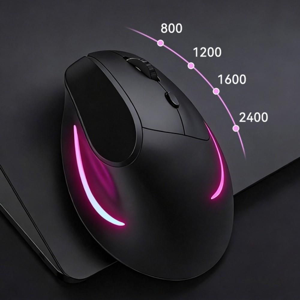 Ergonomic Vertical Mouse Rechargeable Wireless Mouse Ergonomic Design Mute Mouse Computer Use