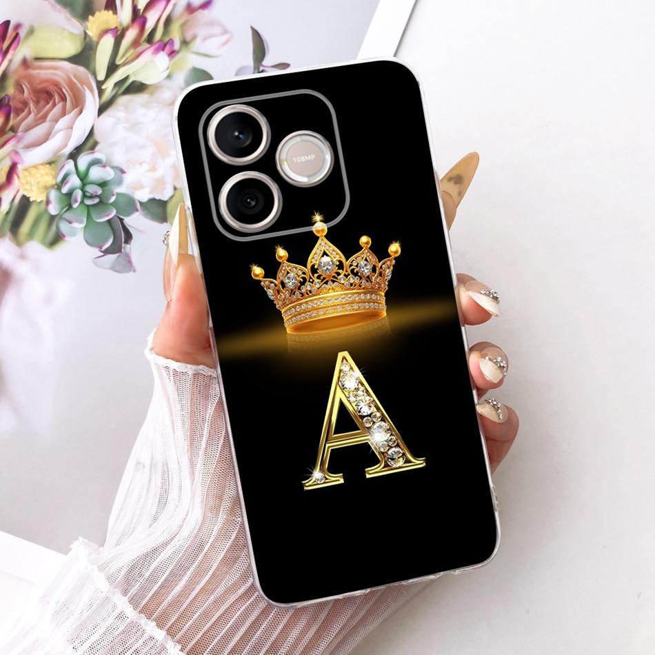 For Honor 600 Lite Honor600 2026 Fashion Crown Letter Phone Case For Honor 600 600Lite 5G Soft Silicone TPU Cases