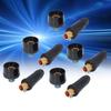 5Set Welding Cable Quick Fitting Rubber Brass European Welding Machine Connector Plug