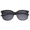 Bertha Ladies Black Round Sunglasses Brsbr050c1