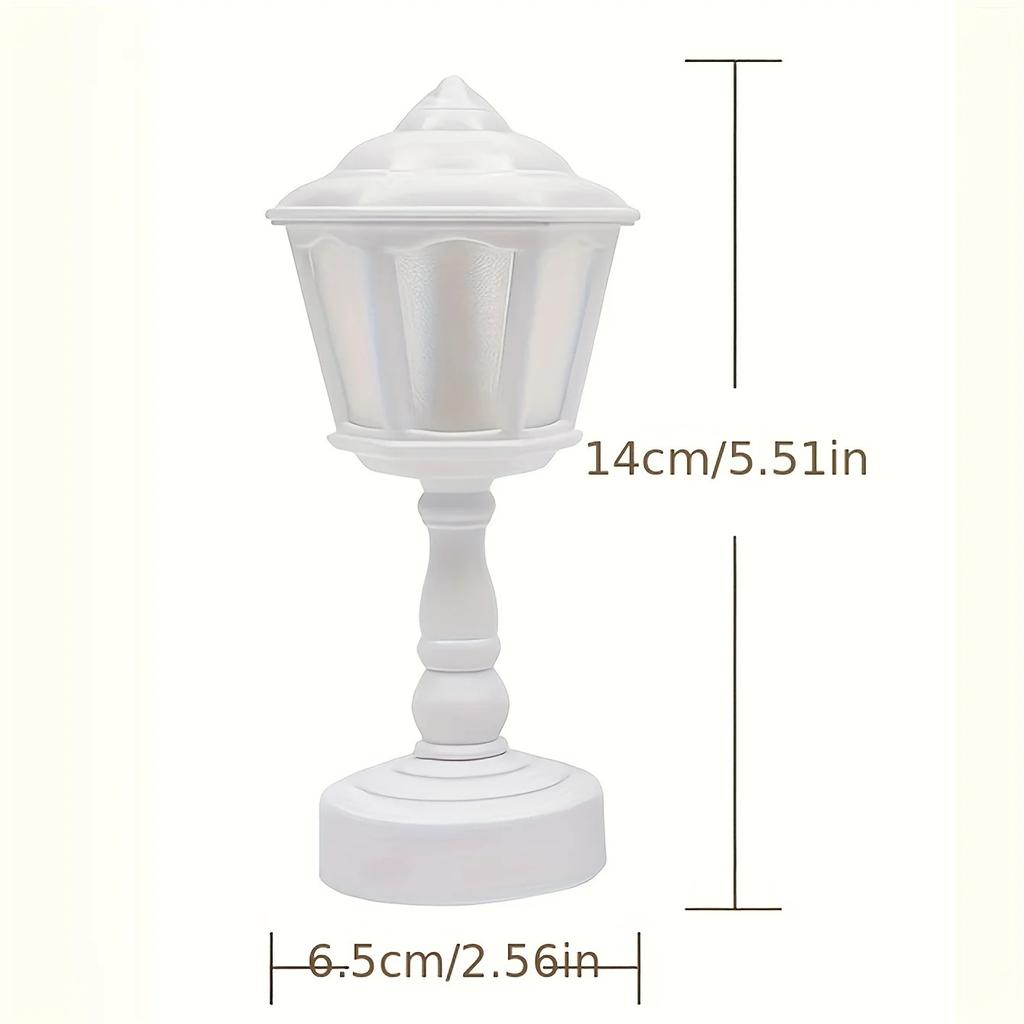 Geometric Flower Bud Button Battery LED Table Lamps Desk Night For Bedroom Dining Touch Night Light Simple Modern Decoration