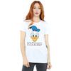 Disney Womens/Ladies Donald Duck Face Cotton T-Shirt