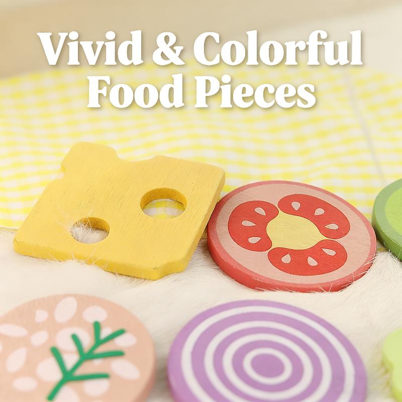 Wooden Children'S Simulation Kitchen Toys, Early Education Educational Toys, Cookware Pot Pan Cook Pretend Play, Food, Role-Play