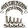 640pcs Stainless Steel Hex Bolt, Nut, and Washer Set, M3-M4-M5-M6 Full Thread, Grade 8.8/10.9, SUS, A2/A4 Marine Grade.