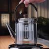 1000ml Heat Resistant Glass Tea Kettle With Steaming And Boiling Infsuer Filter Inner Liner Cooker Tea Brewing Health Tea Utensi