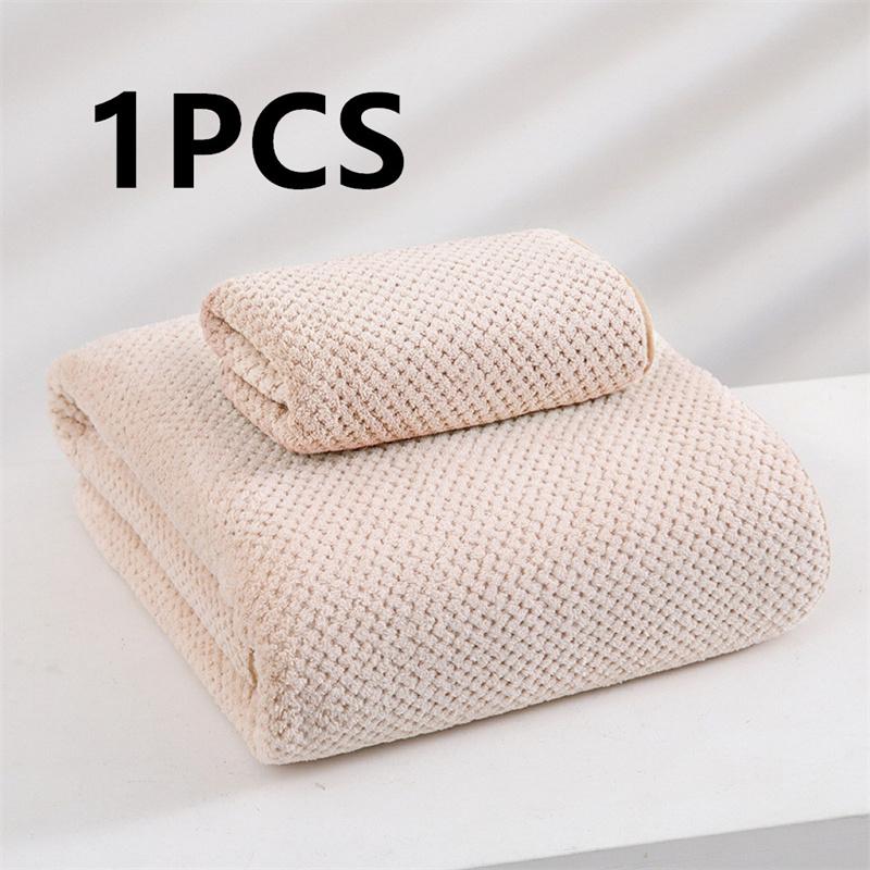 Pineapple Velvet Towel, Thickened Large Bath Towel, Quick Drying Household Face Towel, Sports Beach Beauty Salon Towel