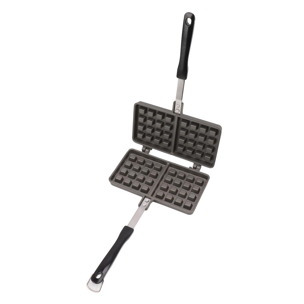 Molde para hacer waffles de hierro fundido de aleación de aluminio para cocinar en la cocina.