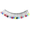 20 Stück Gemischte Würfel Lippenstecker Kinn Zunge Ringe Bar Labret Körperschmuck Piercing Schmuck