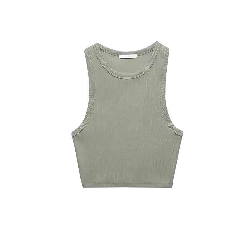 Spring New Arrival Basic All-Matching Sexy Wind Silm Short Inner Wear Rib T-shirt Vest 3253329