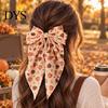 Cute Autumn Themed Hair Ornaments Fall Pumpkin Maple Leaf Bows for Women Girls, Pinecone Clips, Large Bowknot Fashionable Headwear Holiday Outfits