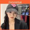 Heart Patch Cute Baseball Cap Adjustable Cotton Sun Hat For Spring And Summer