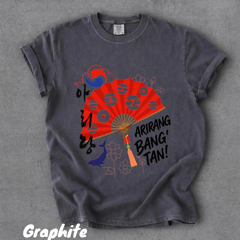 BTS Arirang Unisex Korean Style Tshirt Kpop Boy Band 2026 Summer New Oversize Cotton Fashion Men's Women's Streetwear Shirt