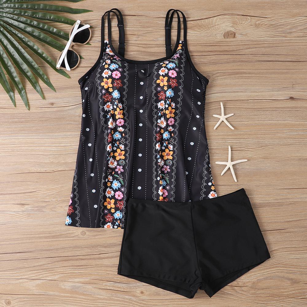 Plus Size Swimwear Women Tankini Beach Wear 2025 Sexy Bikini Set Print Two Piece Swimsuit Woman Bathing Suit Big Size Monokini