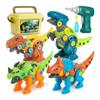 Dinosaur Take Apart Toy Storage Box Electric Drill Kids Assembling Toys Gift