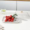 Stackable Plastic Dessert Tray Lightweight Fruit Tray Nordic Style Serving Tray  Food Serving