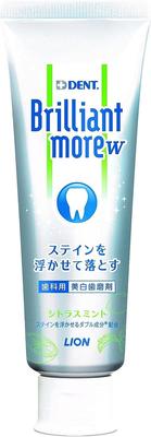 Lion Dental Materials Dent Health Brilliant More Double Citrus Mint Green Mint Paste, 90g,