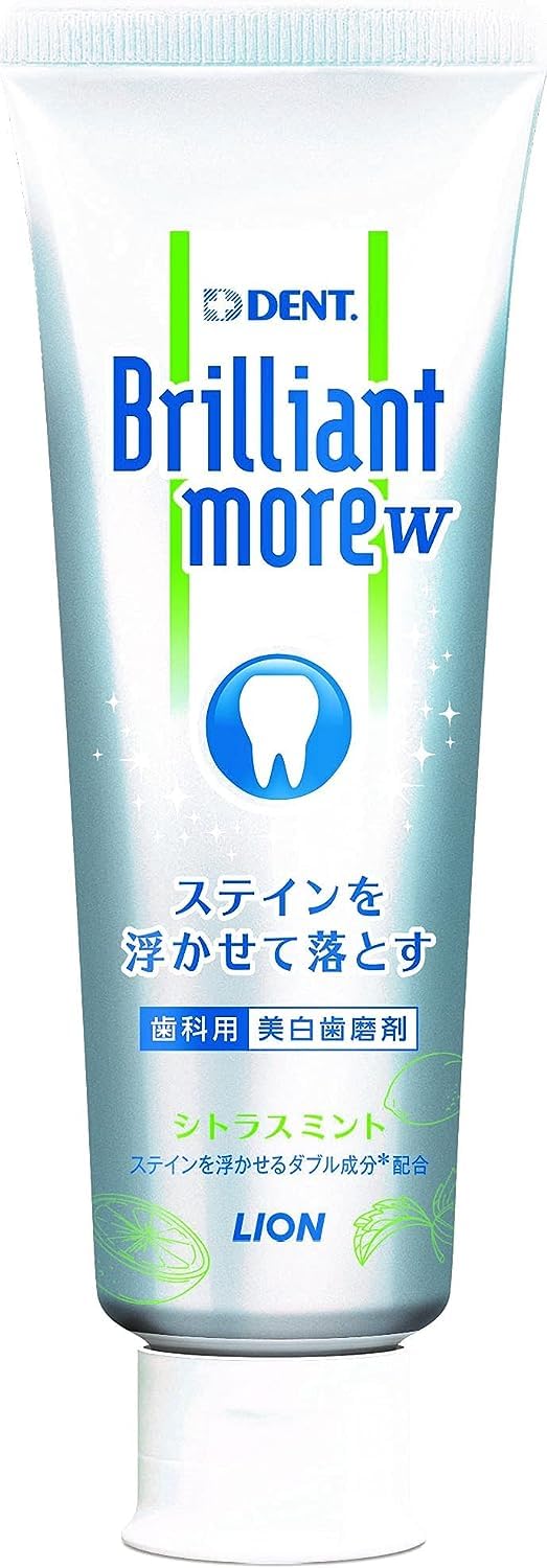 

Lion Dental Materials Dent Health Brilliant More Double Citrus Mint Green Mint Paste, 90g, зелёный