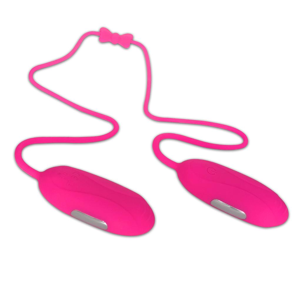 2in 1 Forte vibratore per le donne Massaggiatore a sfera vaginale Stimolatore clitorideo anale Uovo vibrante Giocattoli del sesso per coppie Adulti Prodotto