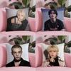 Cooles heißes Kpop SStray kidsS Kissenbezug Milbendichter Kissenbezug Unsichtbarer Reißverschluss seidiger kurzer Plüsch Sofakissenbezug