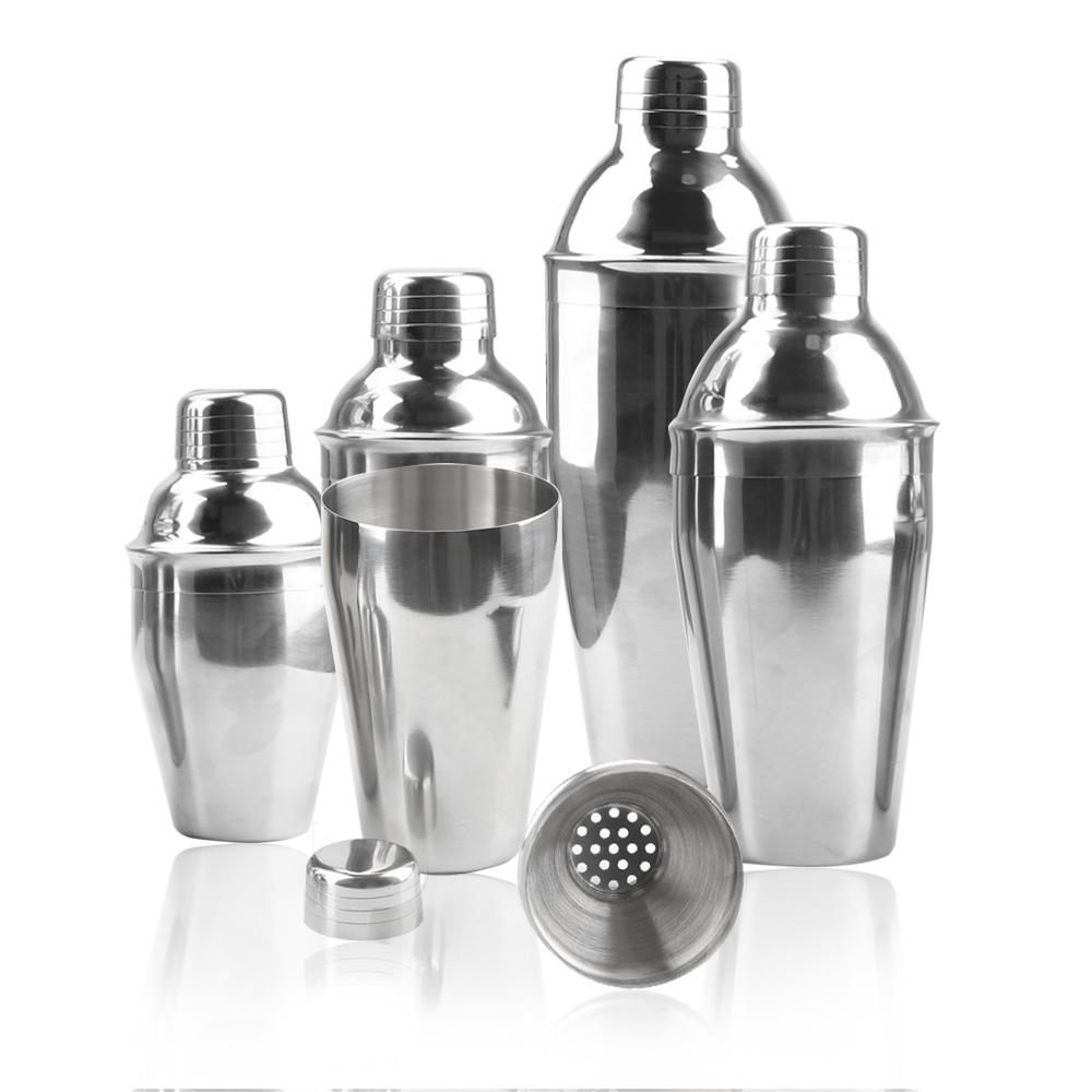 250/350/550/750ml Boston Martini Koktejl Víno Mixér 1KS Párty Barové Nářadí Profesionální Nerezový Koktejlový Šejkr Barové Sklo