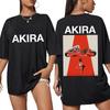 Japan Anime Neo Tokyo Akira Tshirt Movie Science Fiction Shotaro Kaneda Unisexga T Shirts Unisex Women Loose Cotton ONeck Tshirts