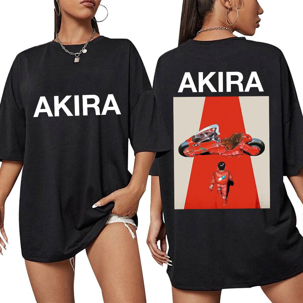 Japan Anime Neo Tokyo Akira Tshirt Movie Science Fiction Shotaro Kaneda Unisexga T Shirts Unisex Women Loose Cotton ONeck Tshirts