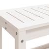Garden Bench White 108 x 35 x 45 cm Solid Pine Wood
