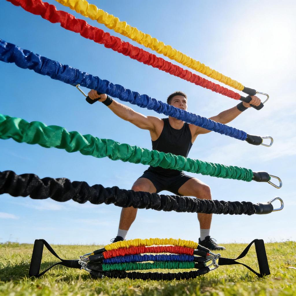 Multi-functional Fitness Resistance Band and Pull Rope Strap