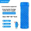 40D Nylon Waterproof Ultralight Summer Air Mattress with Built-in Pump Compact Foldable Sleeping Pad for Hiking Camping