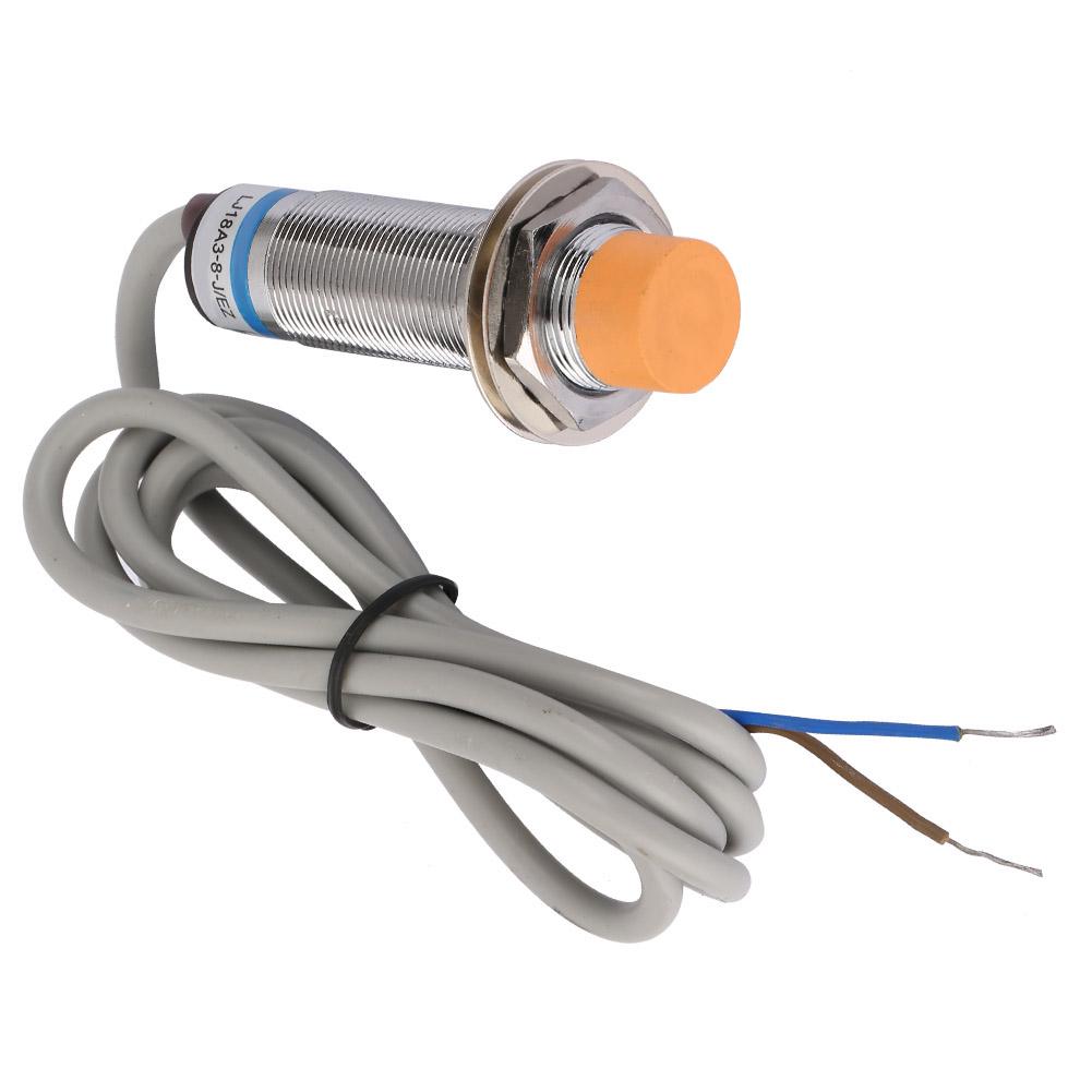 Alamă placată cu nichel LJ18A38JEZ NO AC Senzor de proximitate inductiv Detectare comutator 8mm