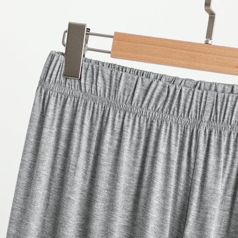 Modal Men's Mosquito-Proof Jogger Pants: Lightweight, Versatile Lantern Style for Sleep, Home, or Outdoor Wear.