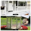 24TE White Plastic Post Base Trim Skirt 4inch Interior Diameter for Deck Posts 4Piece