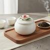 Airtight Tea Container Handmade Ceramic Canister HumidityresistantProof Jar