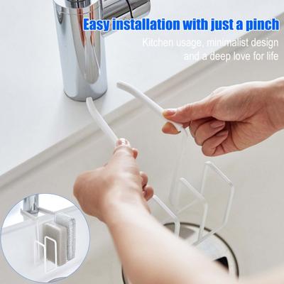 Lavabo Süngerlik Matkapsız Montaj Musluk Süngerlik Askılı Düzenleyici Mutfak ve Banyo İçin