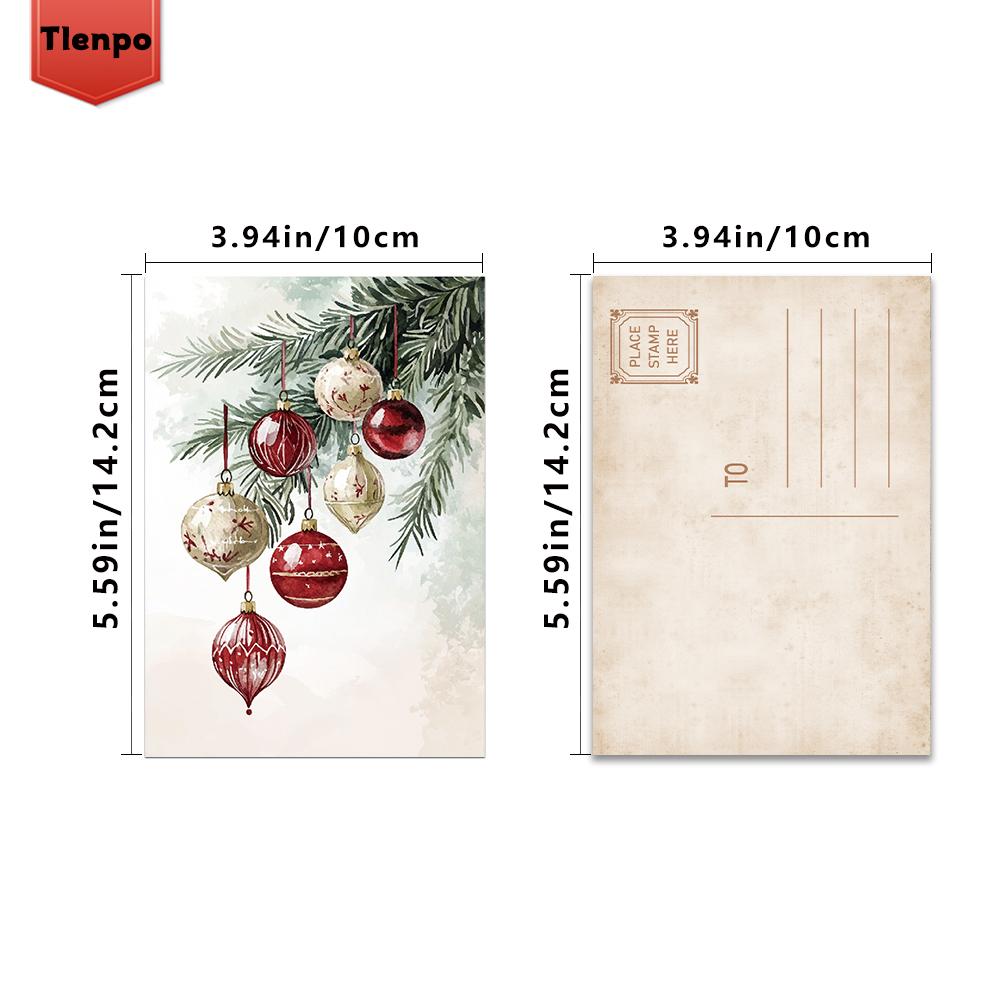 32pcs, Vintage Christmas Postcards, Christmas, Birthday/Anniversary Gifts, Collectibles, Perfect for Gifting, Mail-Ready.