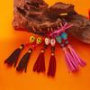 Tassel Halloween Earrings Rice Bead Ear Jewelry Accessories Fashion Skull Drop Earring  Hipster