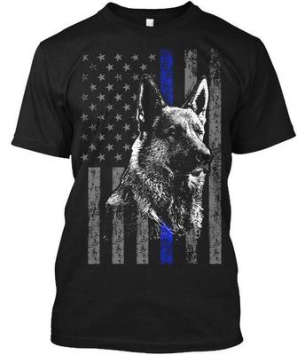 K9 Heroes Police Dog German Shepherd T-Shirt Made In the USA Size S To 5XL