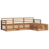 Outdoor Sofa Set Natural 249.5 X 162.5 X 73 Cm