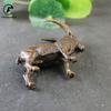 Vintage Copper Leader Sheep Big Ornament Antique Brass Animal Miniatures Figurine Lucky Antelope Home Decor Desktop Decoration
