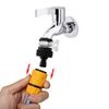 Rubber Faucet Universal Connector with Metal Clamp Handle Tap Water Inlet Hose Adapter